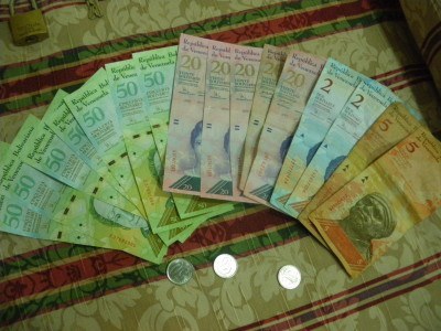 Getting ripped off and feeling worthless having to part with this money in Caracas