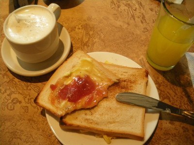 Basic breakfast in Caracas