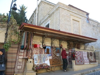 Carpet sellers in Azerbaijan