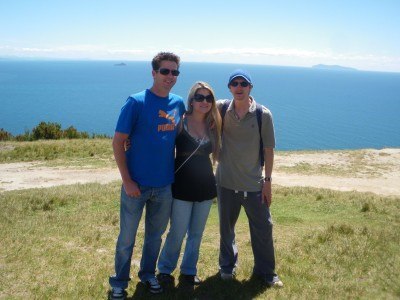 Steve, Flavia and I walking up Mount Manganui